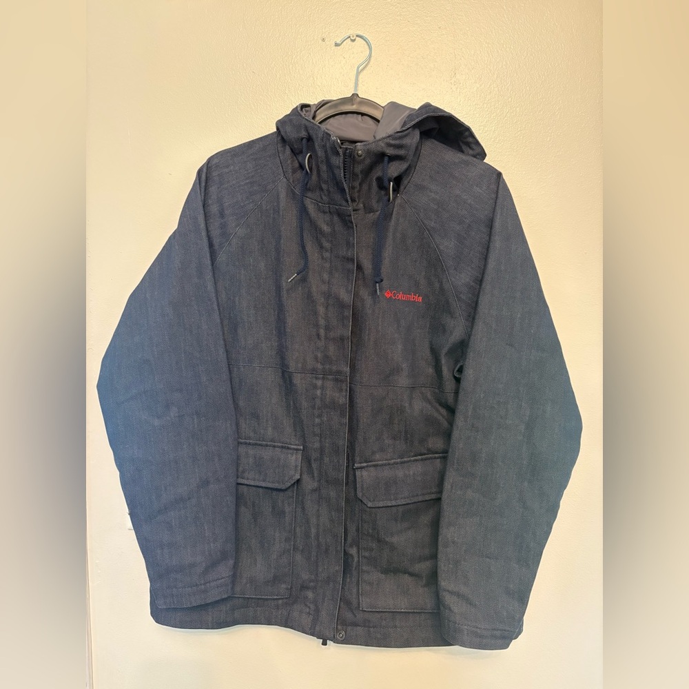 denim columbia winter jacket